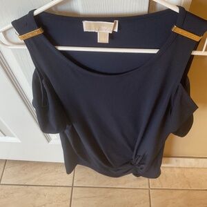 MICHAEL KORS size Large COLD shoulder top